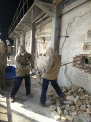 Demolition project of 300-ton saurat special glass kiln in Jintan, Jiangsu Province